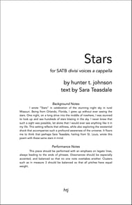 Stars SATB choral sheet music cover Thumbnail